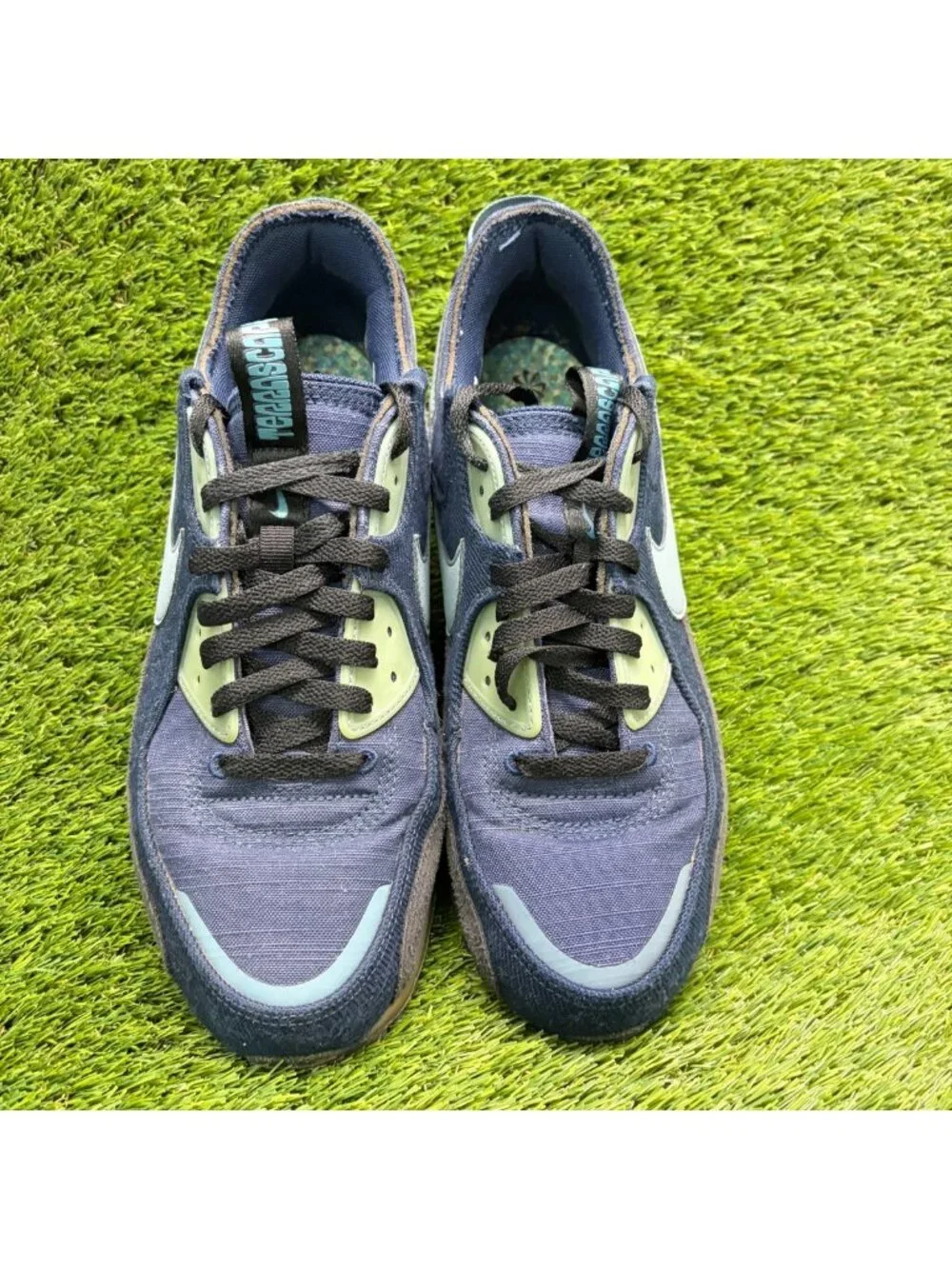 Nike Air Max 90 Terrascape Mens Size 10.5 Blue Athletic Running Shoes Sneakers